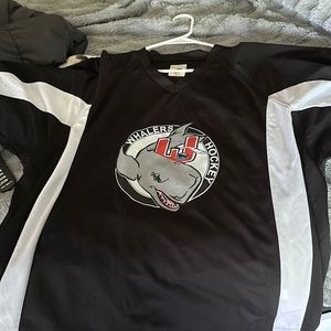 Vintage Connecticut Whalers practice jersey.